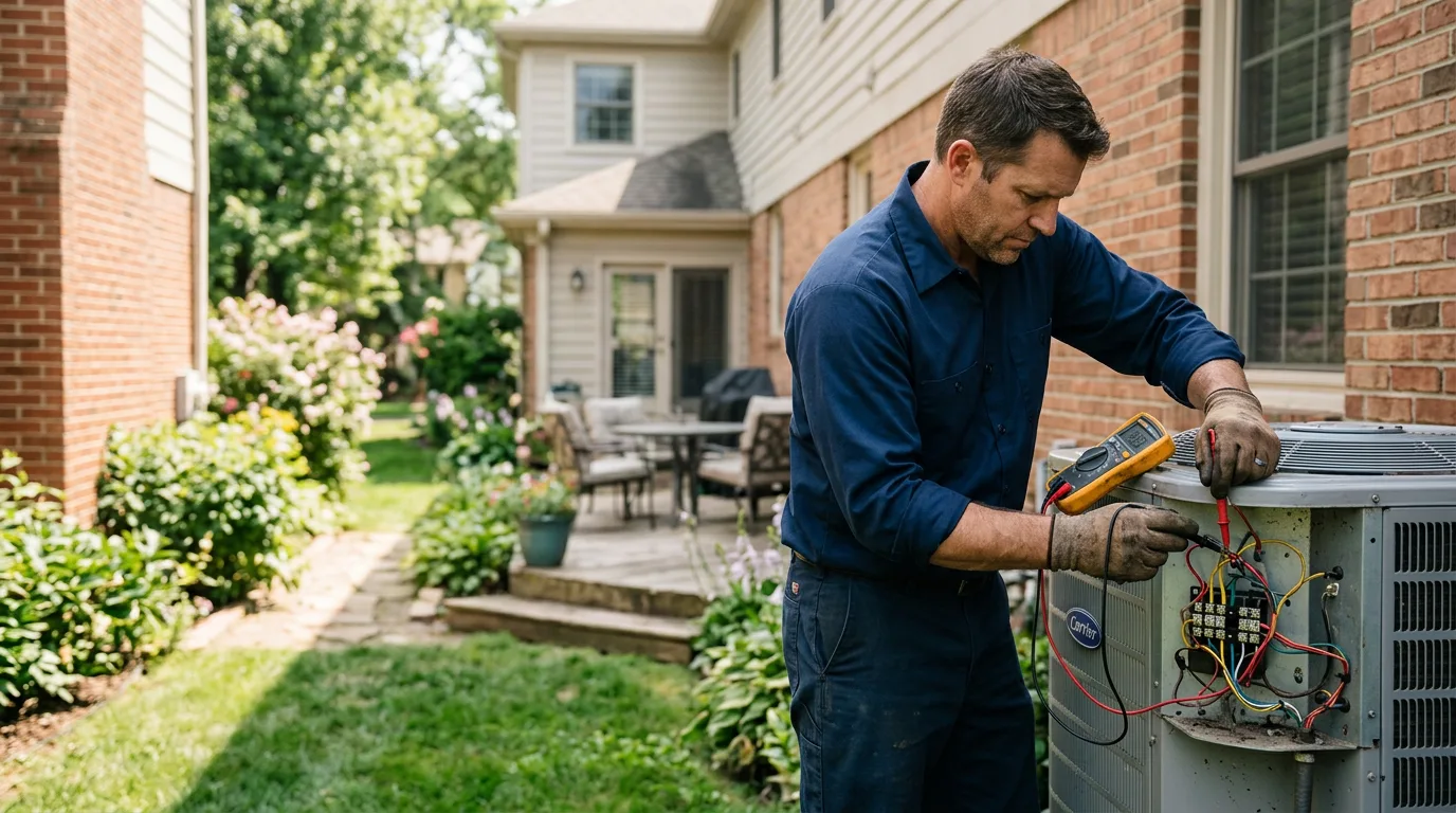 HVAC technician working near Hyannis, MA
